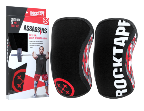 Assassins Knee Sleeves - Red Camo